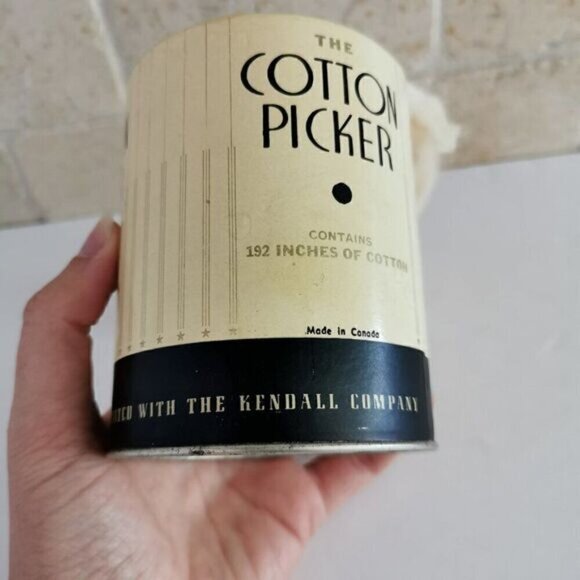 Vintage The Cotton Picker Can, Beauty Supply Cosmetic Nursery Vintage Ad - Picture 5 of 9